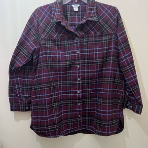 Duluth Trading Co Plaid Button Down Shirt Size XXL